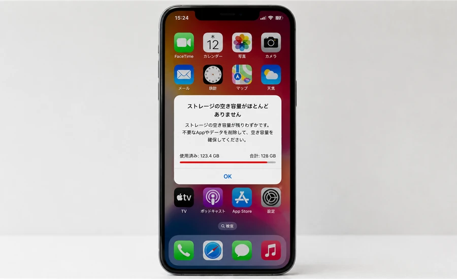 ストレージ不足でスキャンが重くなる
